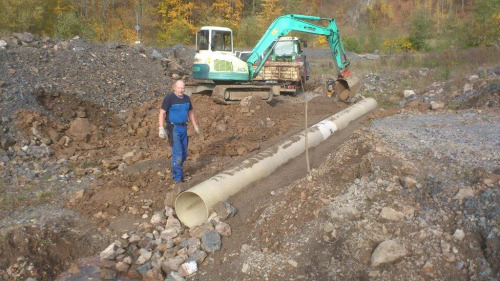 005 Abfluss Container Arbeiten Nentmannsdorf 10 2013