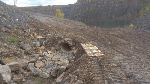 006 Abfluss Container Arbeiten Nentmannsdorf 10 2013